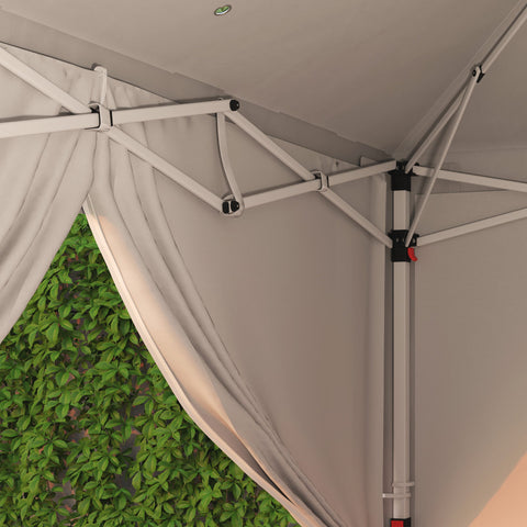 Rootz Garden Pavilion - Outdoor Folding Pavilion - Portable Event Shelter - UV Protection - 590x295x285 cm