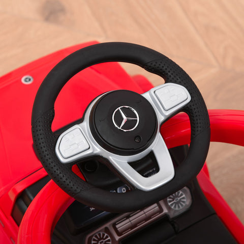 Rootz Children's Vehicle Car - Kids Ride-On Car - Toddler Push Toy - Develops Motor Skills - 85.5cm x 40.5cm x 95cm - Red and Black