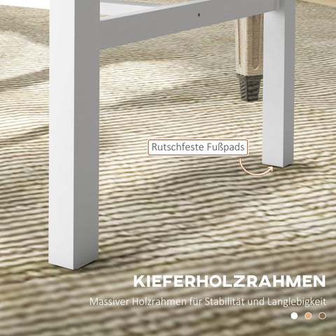 Rootz Set of 2 Kitchen Chairs - Dining Room Chairs - Modern Wooden Chairs - Solid Pine Wood - Comfortable Seating - Easy Maintenance - 47.5D x 38.5W x 99H cm