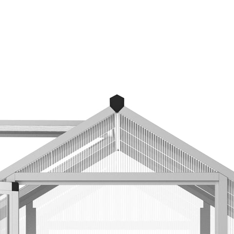 Rootz Greenhouse 3x2m - Aluminum Greenhouse - Polycarbonate Garden Shed - UV-Resistant - 303x183x195 cm