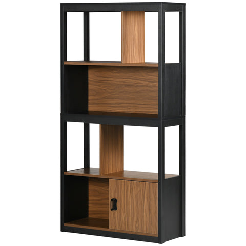Rootz Bookcase Shelf Storage Rack - Modern Book Shelf - Storage Unit - Versatile Storage - 76.5cm x 30cm x 150cm