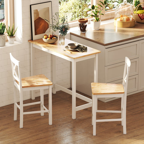 Rootz Bar Table - High Table - Tall Dining Table - Space Saver - 108cm x 48cm x 91cm