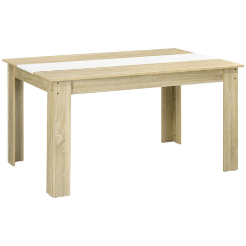 Rootz Dining Table - Kitchen Table - Dining Room Table - Seats 6 - Spacious & Stable - 140L x 89.5B x 75H cm
