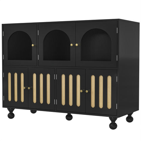 Rootz Modern Sideboard - Storage Cabinet - Stylish Buffet - Durable MDF - 120cm x 40cm x 90cm