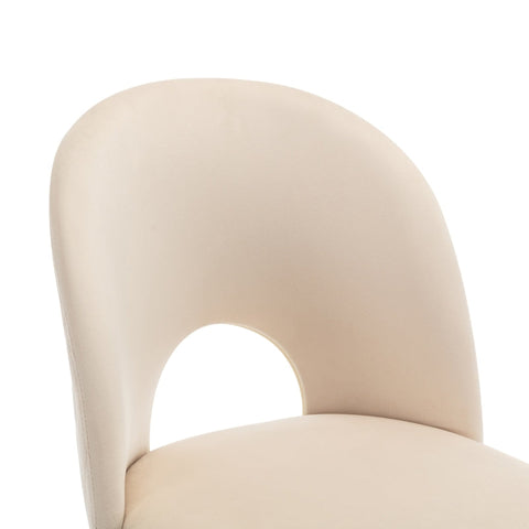 Rootz Velvet Dining Chairs - Elegant Dining Chairs - Sophisticated Seating - Comfort & Durability - 47L x 44W x 84H cm