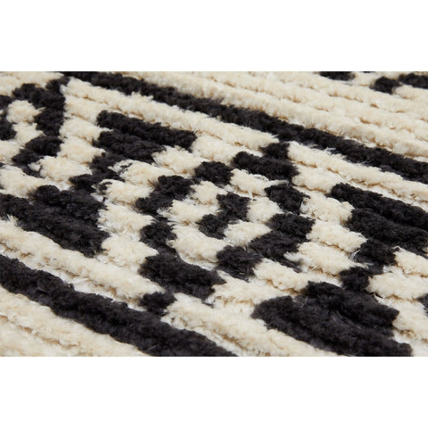 Rootz Geometric Fringe Rug - Elegant Soft Carpet - Luxurious Polyester Mat - Enhances Room Atmosphere - 200cm x 150cm