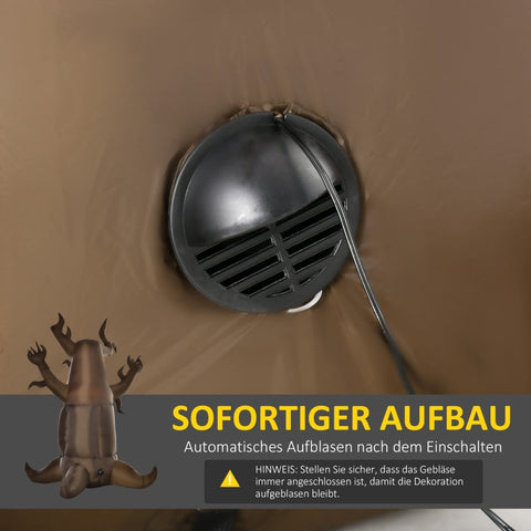 Rootz Inflatable Halloween Ghost Tree - Blow-Up Decoration - Self-Inflating Haunted Tree - Durable Polyester - Bright LED Lights - Easy Setup - 180cm x 140cm x 240cm