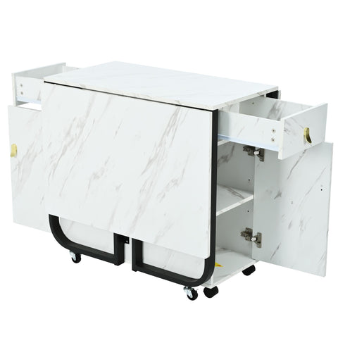 Rootz Foldable Dining Table - Convertible Table - Multi-Use Table - Elegant Design - 150cm x 80cm x 76cm