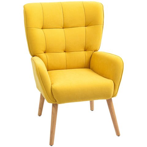 Rootz Cozy Armchair - Upholstered Armchair - Velvet Chair - High Comfort - 66W x 75D x 100H cm