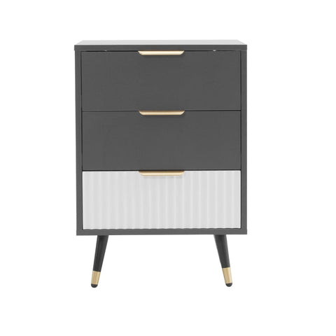 Rootz Side Cabinet - Sofa Table - Bedside Table - Versatile Storage - 45L x 40W x 65H cm