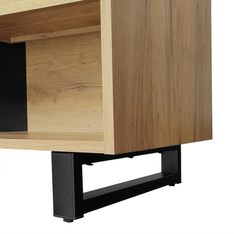 Rootz TV Cabinet - Media Console - Entertainment Unit - Spacious Storage - 200L x 40W x 50H cm