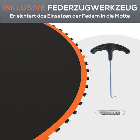 Rootz Trampoline Mat - Round Jumping Mat - Polypropylene Jump Surface - UV Resistant - Ø323cm for 3.66m Trampolines with 72 V-Rings