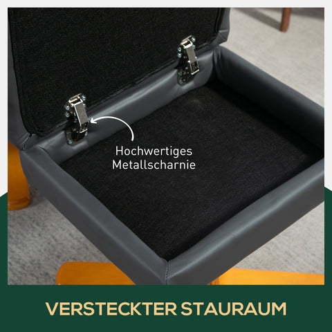 Rootz Relaxation Chair with Stool - Recliner - Swivel Chair - 145° Tilt & Storage - Grey - 80cm x 86cm x 99cm