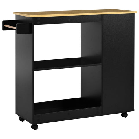 Rootz Multifunctional Kitchen Trolley - Mobile Cart - Rolling Island - Easy Mobility - 105cm x 38cm x 89cm