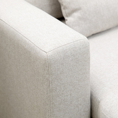 Rootz Corner Sofa Bed - Sleeper Lounge - L-Shaped Sofa - Storage Space - White - 225cm x 140cm x 88cm