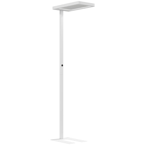Rootz LED Floor Lamp - Eye-Friendly Lighting - Reading Light - Standing Lamp - Adjustable Brightness - Protects Eyes - 60x32x196cm - White