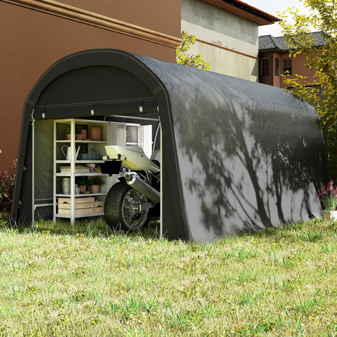 Rootz Garden Storage Tent - Tool Tent - Installable Garage - UV-Resistant - 300l x 450b x 230h cm - Grey