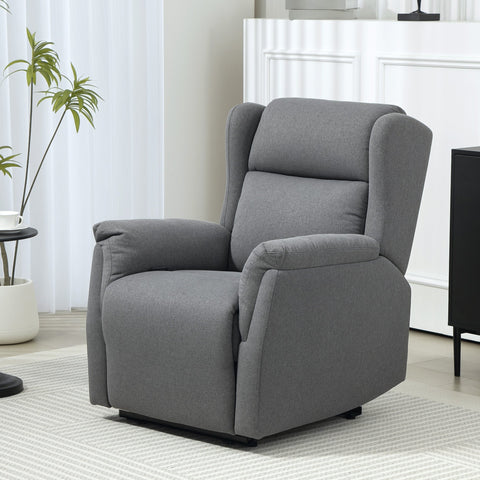 Rootz Adjustable Relaxation Armchair - Upholstery Chair - Recliner Chair - 160° Tilt for Comfort - 80x94x101cm Seated, 80x167x74cm Reclined, Grey