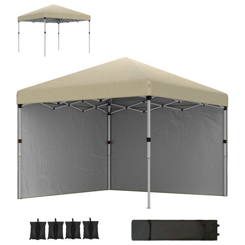 Rootz Garden Pavilion Pop-Up Tent - Foldable Canopy - Outdoor Shade - UV30+ Protection - 297cm x 297cm x 288cm