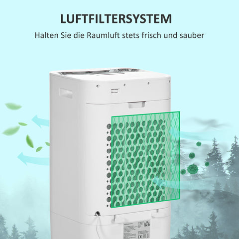 Rootz Air Conditioning Air Cooler - Portable Fan - Humidifier - 3 Modes - Timer Function - 32x37x74cm