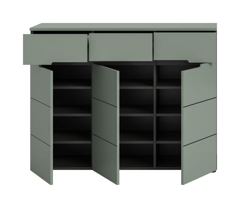 Rootz Shoe Cabinet - Footwear Storage - Shoe Organizer - Durable Design - 94cm x 120cm x 37cm