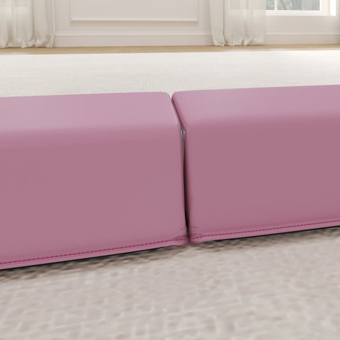 Rootz 2.4m Foldable Balance Beam - Training Beam - Gymnastics Beam - Non-Slip Surface - 236cm x 10/15cm x 6.5cm