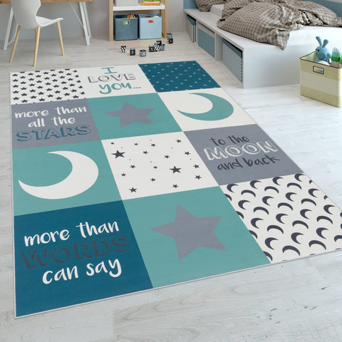 Kids Motivational Quote Rug – Soft, Durable, Washable – Playroom & Nursery Decor