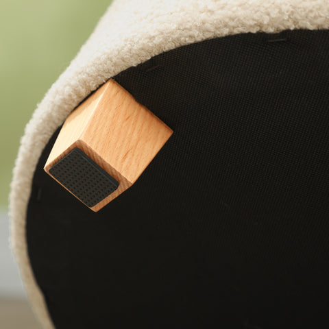 Rootz Round Stool with Storage - Footstool - Ottoman - Spacious 31.8L Storage - Ø45 x 41H cm - Brown