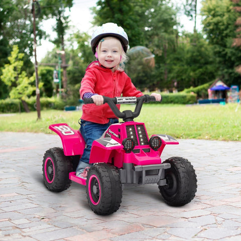 Rootz Quad Bike for Kids - Electric Ride-On - Children's Vehicle - Safety LED Lights - 70.5cm x 42.5cm x 46.5cm