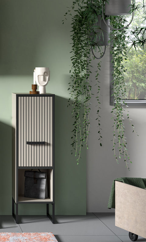 Rootz Freestanding Cabinet - Storage Cupboard - Space-Saving Organizer - Easy-Care Surface - 30 x 101 x 32 cm