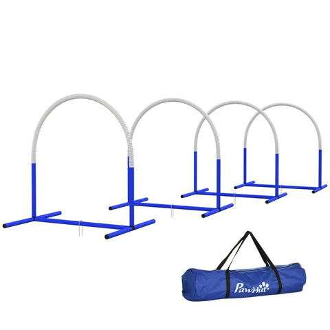 Rootz Dog Agility Set - Puppy Training Set - Obstacle Course - Enhance Bond - 88cm x 64cm x 95cm - Includes Carrying Bag & Pegs