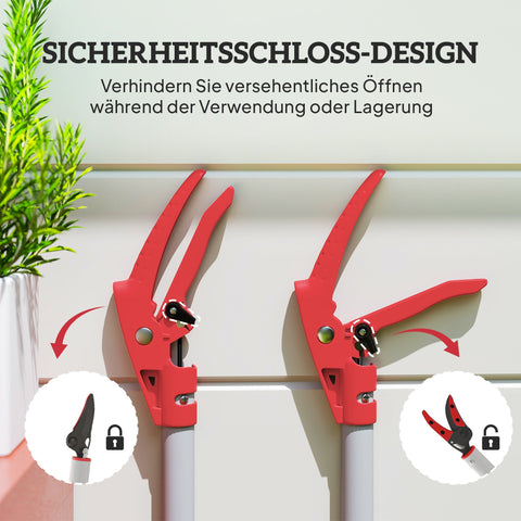 Rootz 1.2m Tree Traps - Pruning Shears - Garden Cutters - Aluminum Handle - Easy Tall Branch Trimming - 120cm x 12cm x 3cm