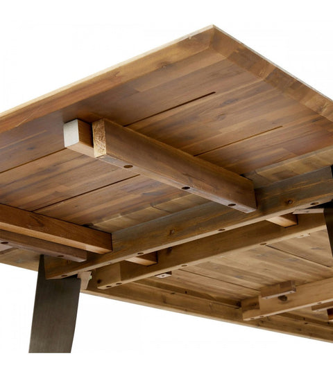 Rootz Verlengplaat - Eettafeluitbreider - Tafelverlenger - Massief acaciahout - Elegant en duurzaam - Gemakkelijk schoon te maken - 50 cm x 100 cm x 2 cm