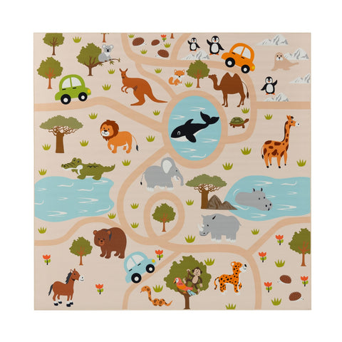 Children’s Play Rug – Classic City Streets – Soft, Durable & Easy Clean