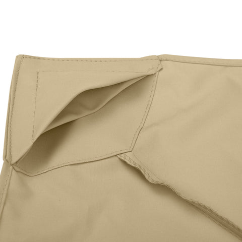 Rootz Pavilion Shade Sail - Sunshade Canopy - Gazebo Cover - Durable & UV Resistant - 3m x 3m - High Density Polyester 180gsm - Brown