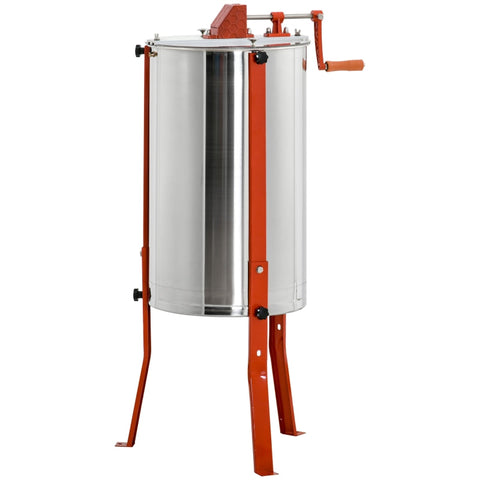 Rootz Honey Extractor - Honey Spinner - Honey Separator - Stainless Steel - Hand Crank - Adjustable Legs - Ø54 x 115 cm