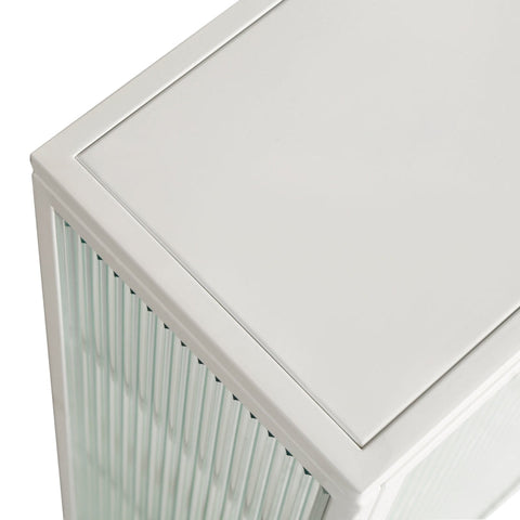 Rootz Modern Wall Cabinet - Glass Door Cabinet - Display Cabinet - Stylish Storage - 70cm x 23cm x 60cm