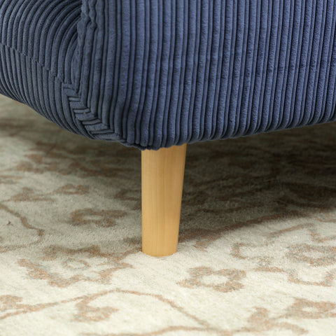 Rootz 2-in-1 Sleeping Armchair - Guest Bed - Convertible Sofa - Adjustable Headrest - Space Saver - 82cm x 89cm x 83cm - Blue