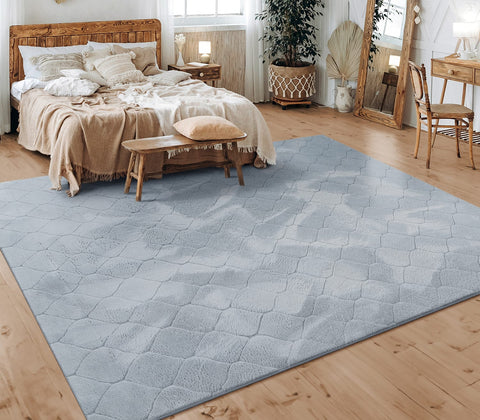 Soft Short Pile Rug – Durable Polyester – Stylish Pattern – Easy to Clean