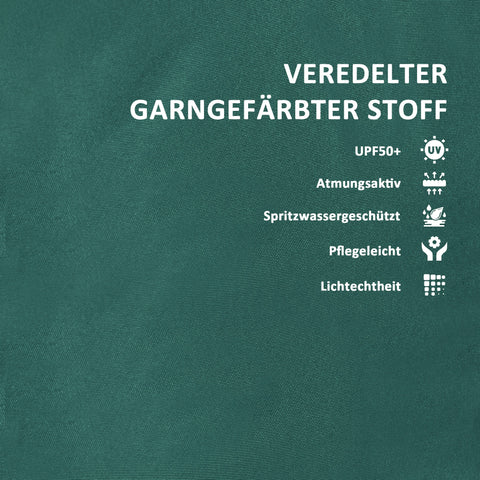 Rootz Seat Cushion - Chair Cushion - Water-Repellent Cushion - UPF50+ Protection - 120cm x 47cm x 9.5cm - Green