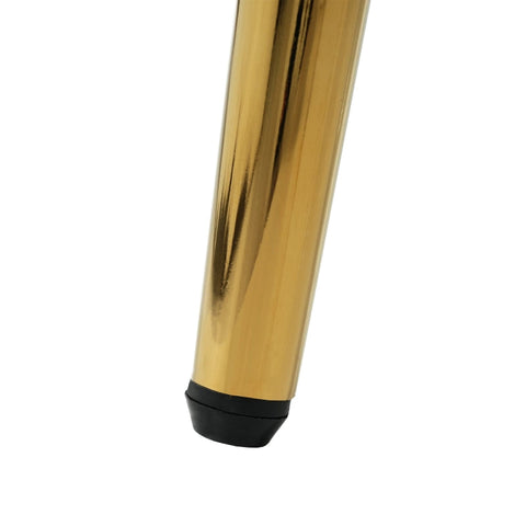 Rootz Luxurious Velvet Chair - Elegant Seating - Gold Plated Legs - Adjustable Comfort - 70cm x 47cm x 80cm