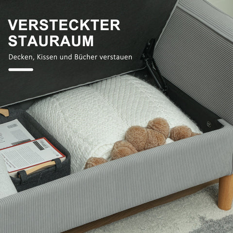 Rootz Two Seater Storage Sofa - Mini Couch - Compact Sofa - Space-Saving Design - 117cm x 63cm x 79cm