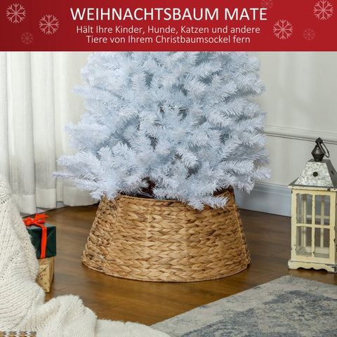 Rootz Christmas Tree Stand Cover - Tree Skirt - Handcrafted - Rustic Style - Water Hyacinth - Metal Reinforcement - Ø60cm x 28cm