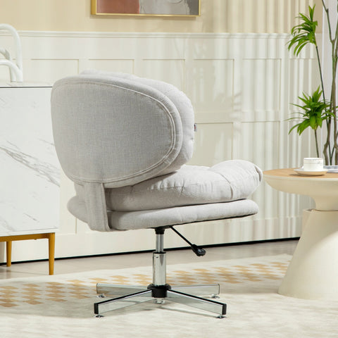 Rootz Office Chair - Desk Chair - Swivel Chair - Comfortable Seating - 65cm x 84-94cm - White