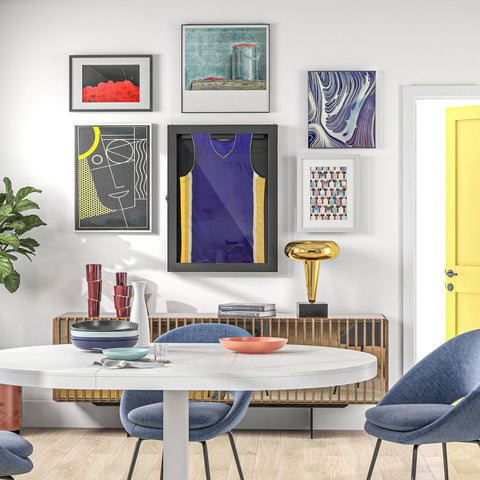 Rootz Frame-Box T-Frame - Jersey Display Case - Sports Memorabilia Frame - Dust Protection - 71cm x 6.5cm x 89cm