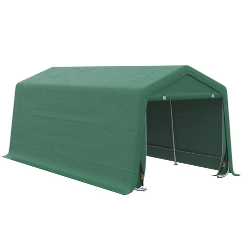 Rootz Tente Garage Carport - Storage Tent - Shelter - Waterproof UV-Resistant - 6 x 2.4/3 x 2.62m - Galvanized Steel