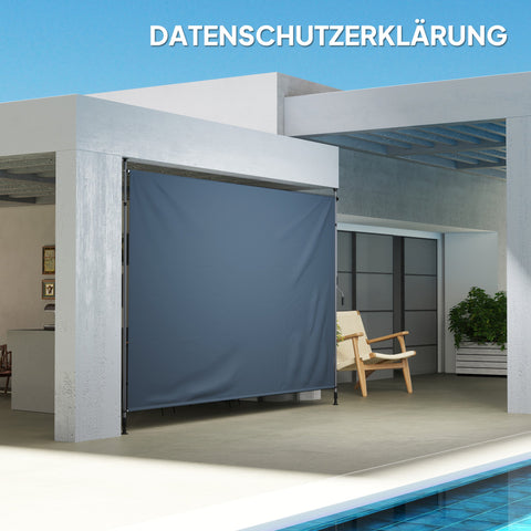 Rootz Klemmmarkise Joint Arm Awning - Outdoor Awning - Sun Protection - UPF30+ Coating - 400cm x 221-311cm