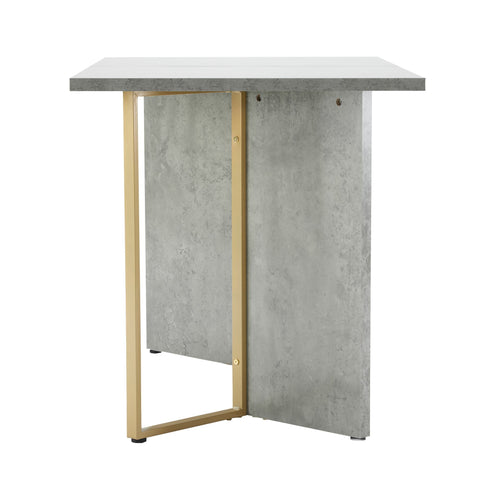 Rootz Modern Dining Table - Cement Look - Versatile Table - Durable & Easy to Clean - 119cm x 70cm x 75cm