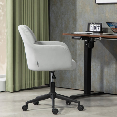 Rootz Office Chair - Swivel Desk Chair - Ergonomic Seating - Plush Padding - 58cm x 58.5cm x 78-86cm