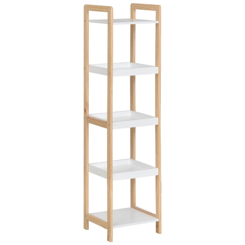 Rootz 5 Tier Bathroom Shelf - Camp Shelf - Kitchen Shelf - Space-Saving - 32cm x 30cm x 130cm